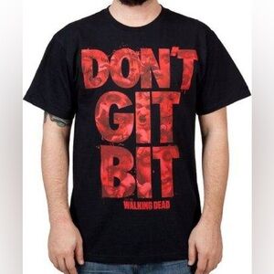 The Walking Dead 2012 Don't Get Bit T-Shirt Delta Pro Tag Offical